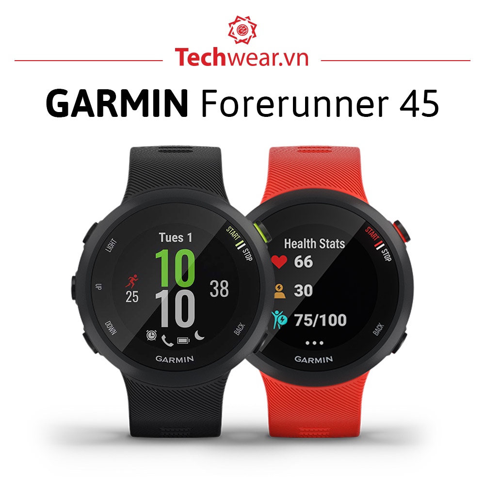  Đồng hồ thể thao chạy bộ Garmin Forerunner 45 - Hàng chính hãng bảo hành 12 tháng