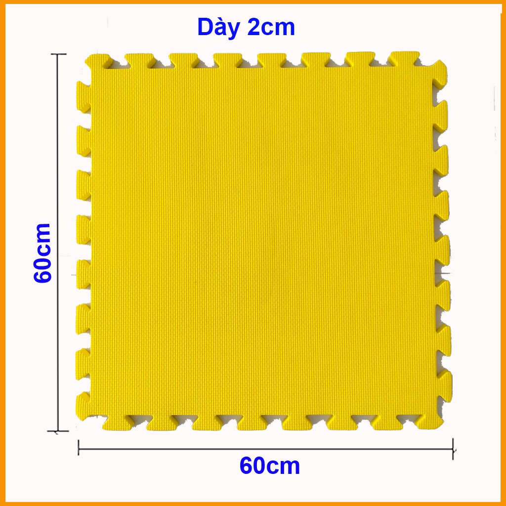 Thảm xốp cho bé (1 tấm)- Kích thước 60x60x2cm- 8 màu lựa chọn- Hàng Việt Nam- Mẹ Tròn Store