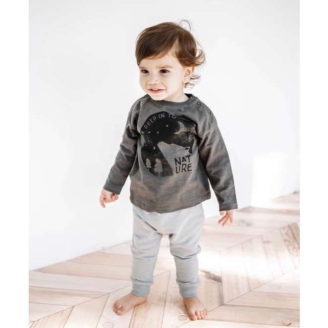 Bộ Thu Bé Trai Cotton Minene(quần giao mẫu ngẫu nhiên)