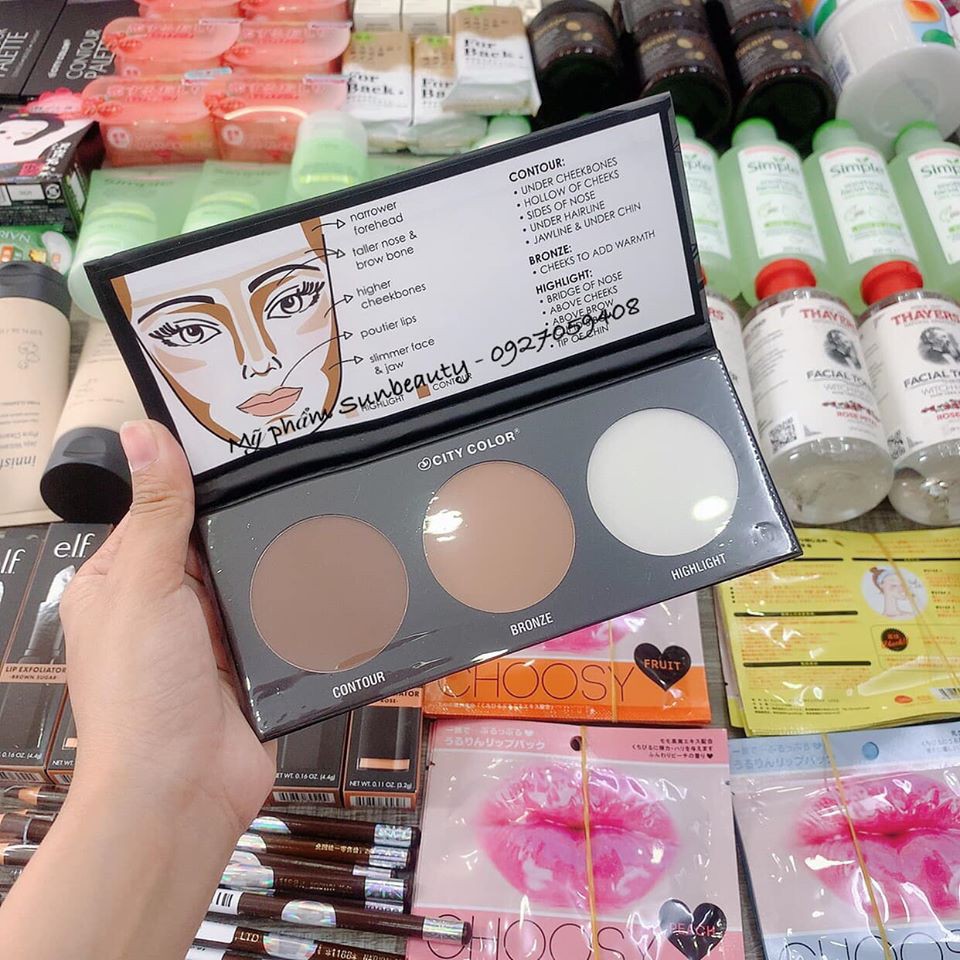 ( Chính Hãng ) City Color Contour Palette Bảng Tạo Khói