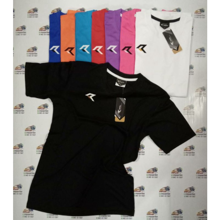 Real (Real) Real RAX014 Áo Sơ Mi Thể Thao Cổ Tròn Màu Trơn Đa Năng JERSEY Set 1 8 Màu Size S-3XL