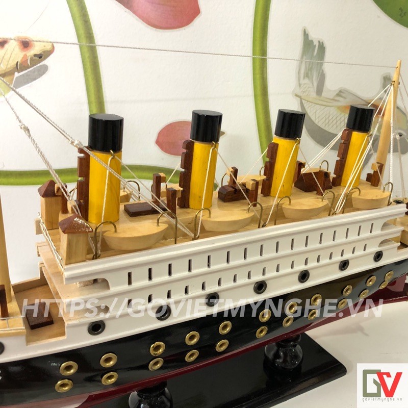 Mô Hình Du Thuyền Gỗ RMS Titanic - Thân tàu 40cm - Gỗ Sơn | BigBuy360 - bigbuy360.vn