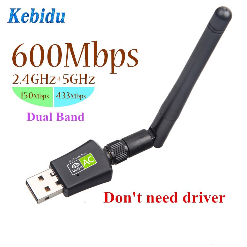 USB Wifi không dây 5GHz 2.4GHz 600Mbps cho máy tính/laptop | BigBuy360 - bigbuy360.vn