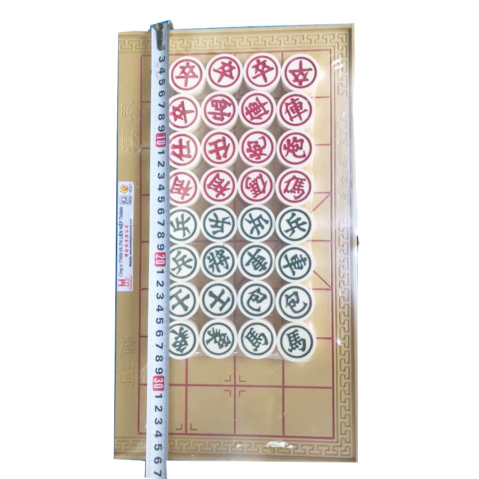 Bàn Cờ Tướng cao cấp Liên Hiệp Thành Lớn 40cm x 36cm.  Quân Cờ 3cm