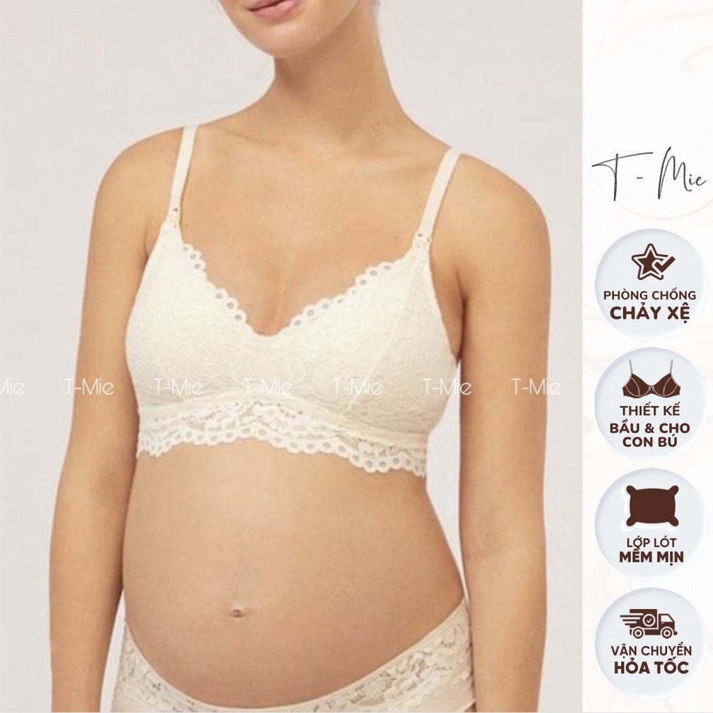 Áo Lót / Bra Ren Mặc Bầu Và Sau Sinh Cho Bé Ti, L3940