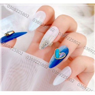 Charm tim Unicorn trang trí móng làm nail