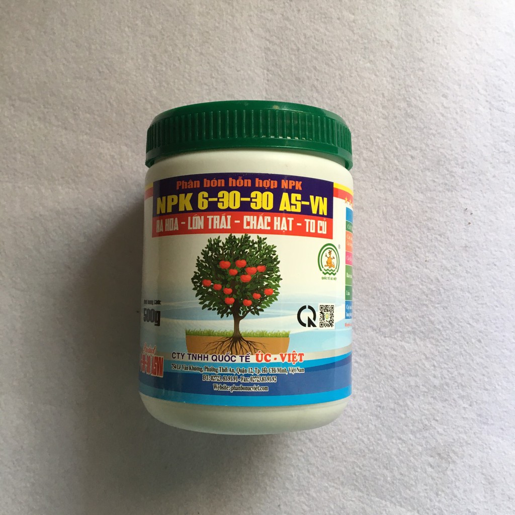 Hủ 500gram - Phân bón lá kích thích ra hoa NPK 6-30-30+TE
