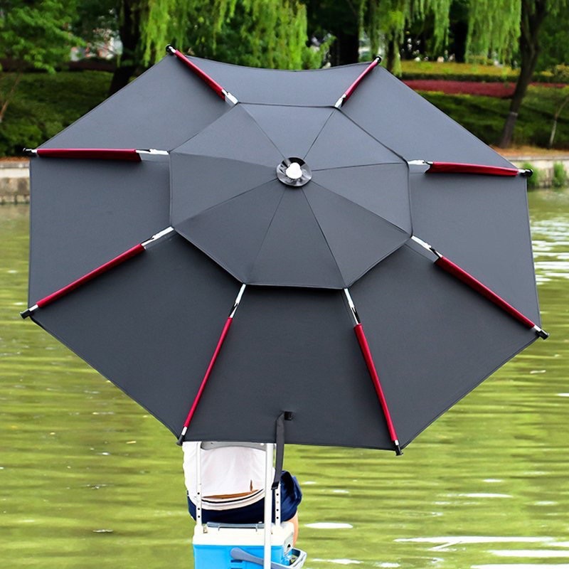 (Chất Lượng)Ô Câu Cá, Dù Câu cá 2 tầng Siêu chống thấm, chống tia UV,cách nhiệt (3 size)