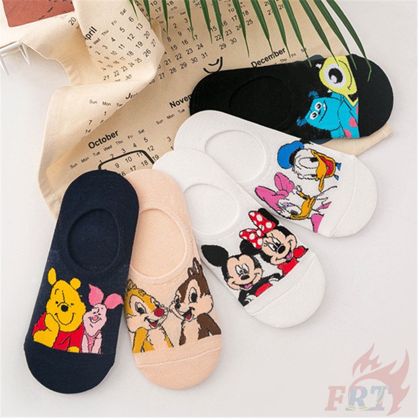 ❀ Vớ Mắt Cá Chân Q-1 Hoạt Hình Disney ❀ 1 Đôi Tất Ngắn Thời Trang Hip Hop Đường Phố Unisex