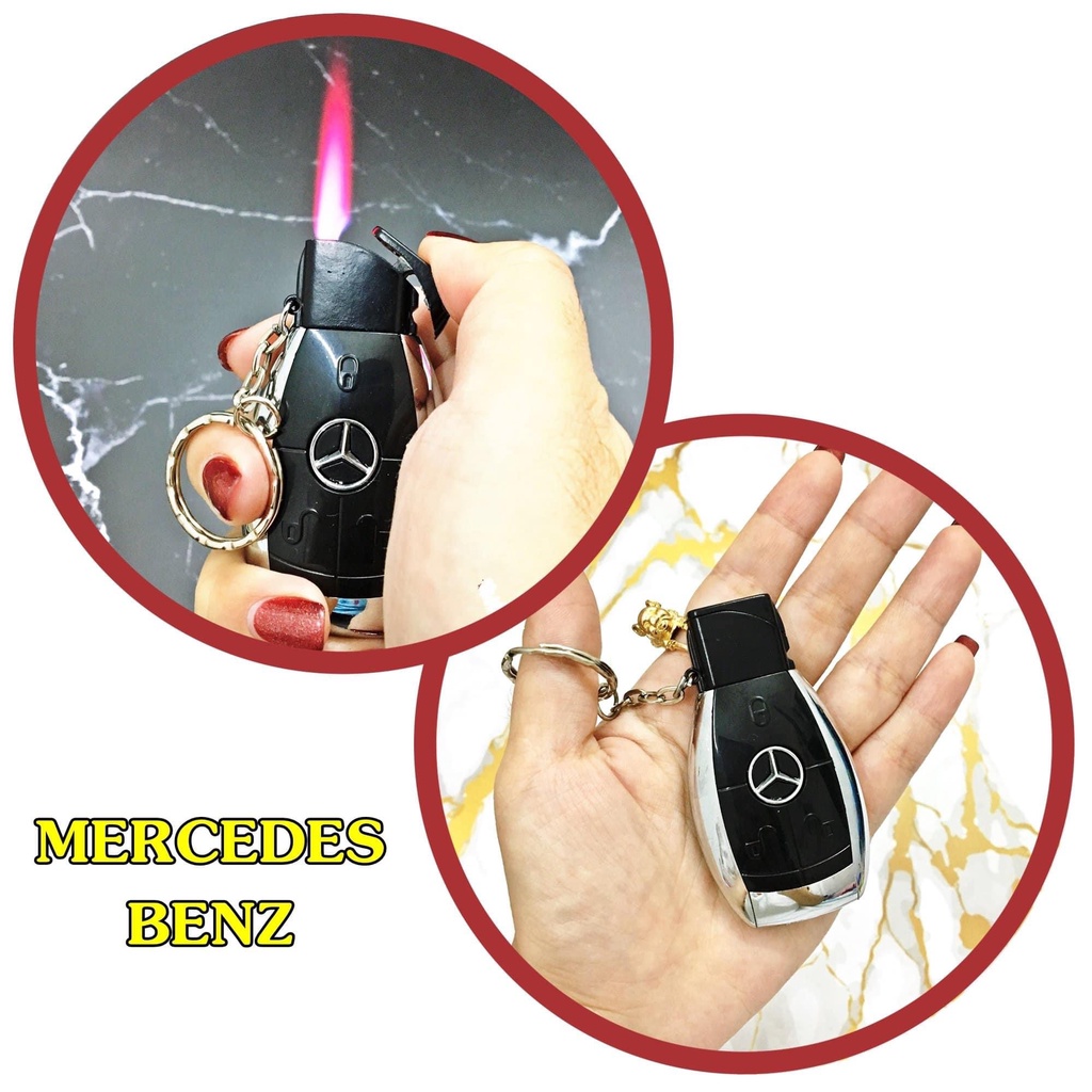 Hột-𝙌𝙪𝙚̣𝙩-𝘽𝙖̣̂𝙩-𝙇𝙪̛̉𝙖 ĐIỆN Móc khóa xe hơi mercedes