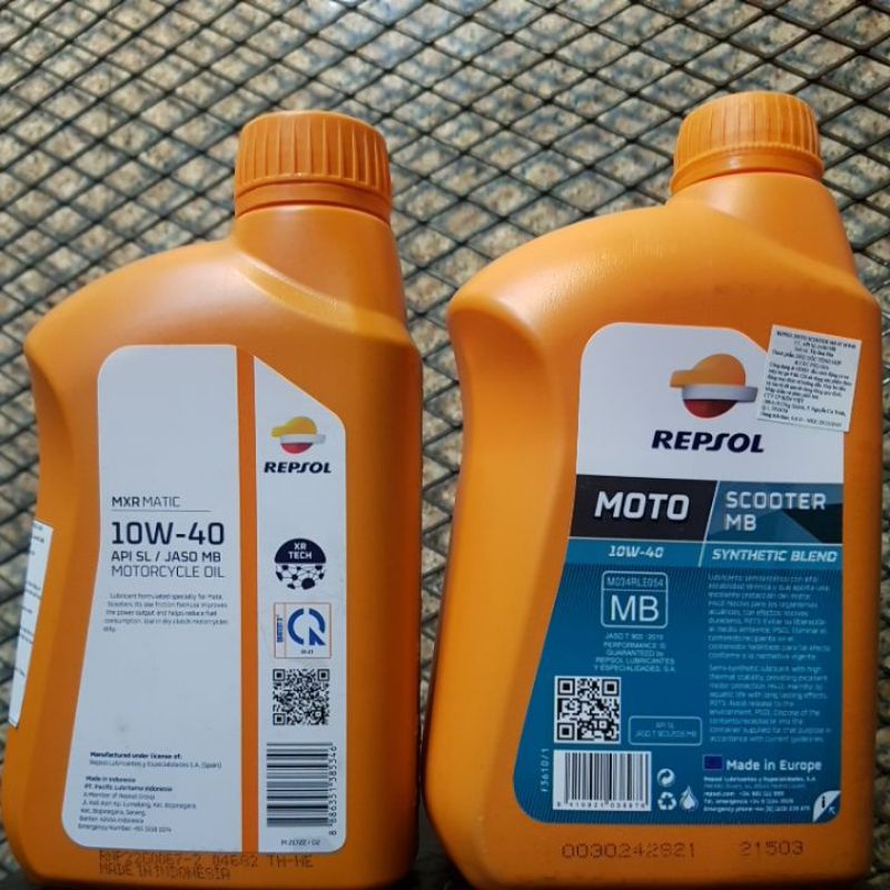 [DauNhot-PhuGia]Nhớt xe tay ga repsol scooter MB 10W40 800ml