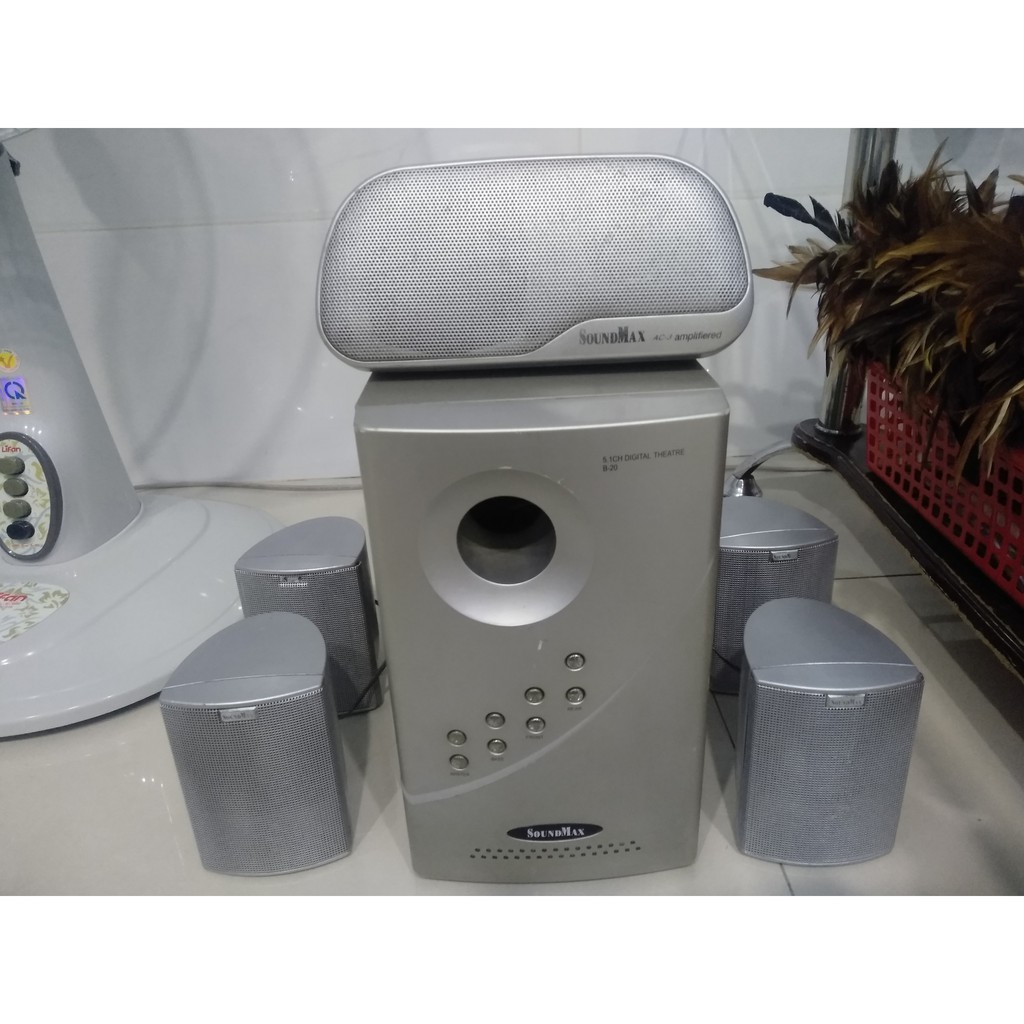 Loa vi tính soundmax B20 5.1 Đã qua sử dụng tặng jack 3.5 loại tốt