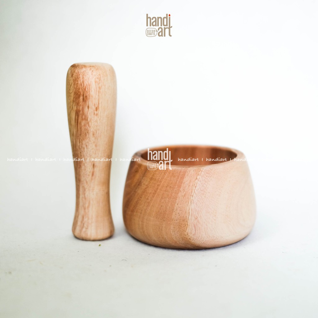 Bộ chày giã cối gỗ hiện đại- mortar pestle