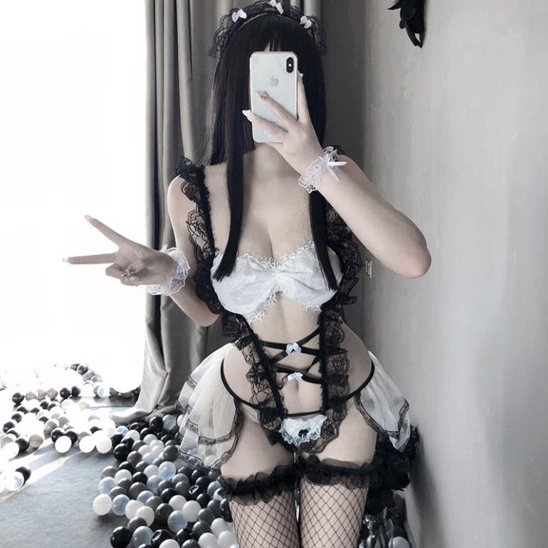Đồ ngủ sexy cosplay nữ bá tước hai dây đồ ngủ gợi cảm quyến rũ 048 | BigBuy360 - bigbuy360.vn