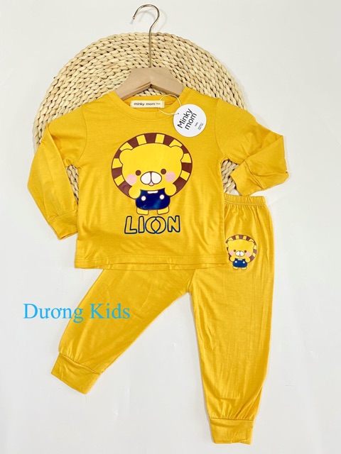 Bộ dài tay Minky Mom chất thun lạnh họa tiết (Cừu-Gấu) cực đẹp cho bé từ (6-18kg)