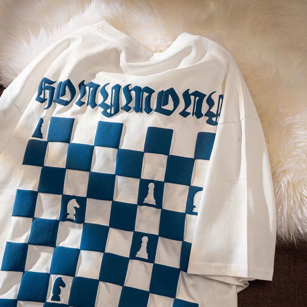 Áo Thun Tay Ngắn Màu Xanh Dương In Chữ Klein Thời Trang Mùa Hè 2022 Mới