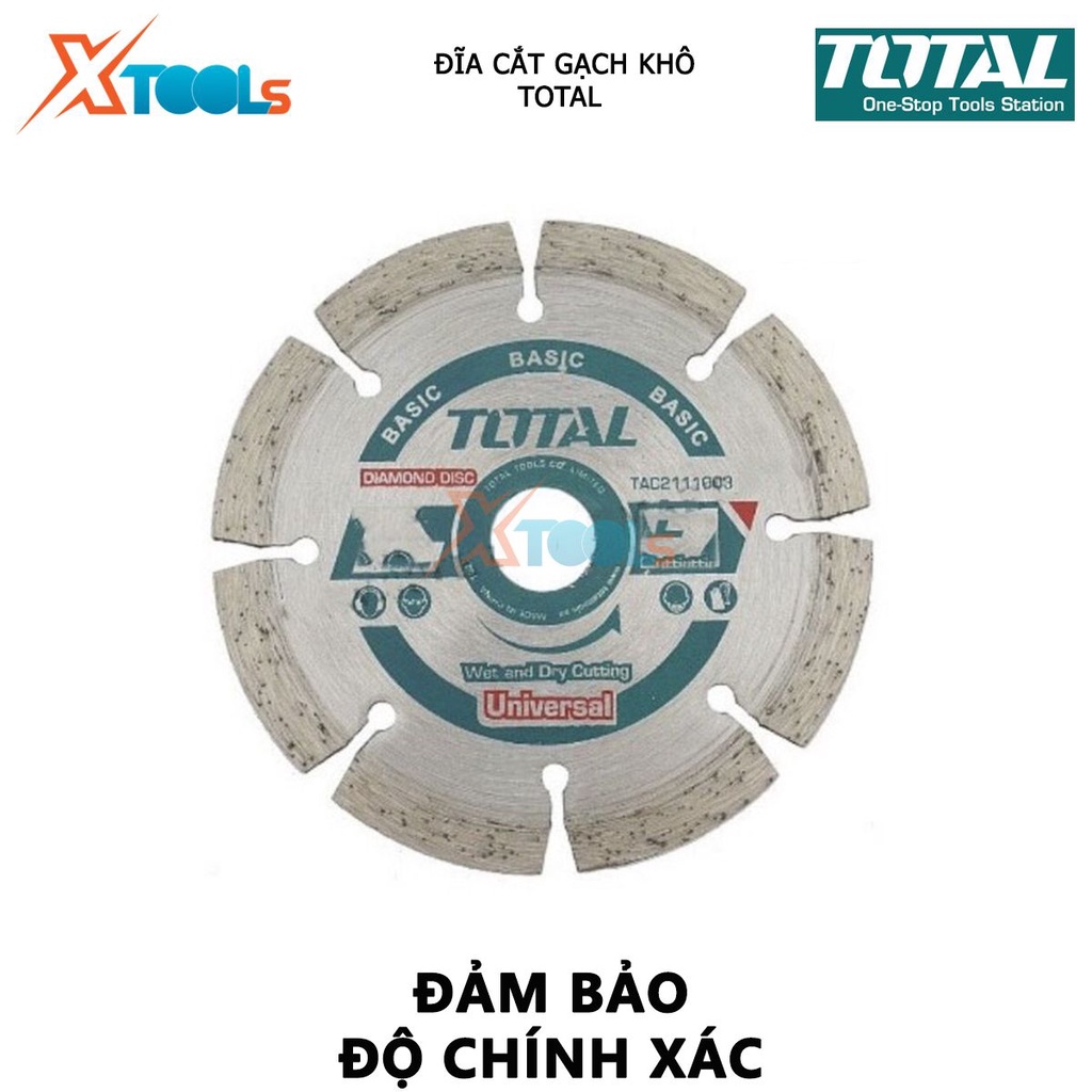 Đĩa cắt gạch khô Total | đĩa cắt mini đủ size, chiều rộng lưỡi 7.5mm