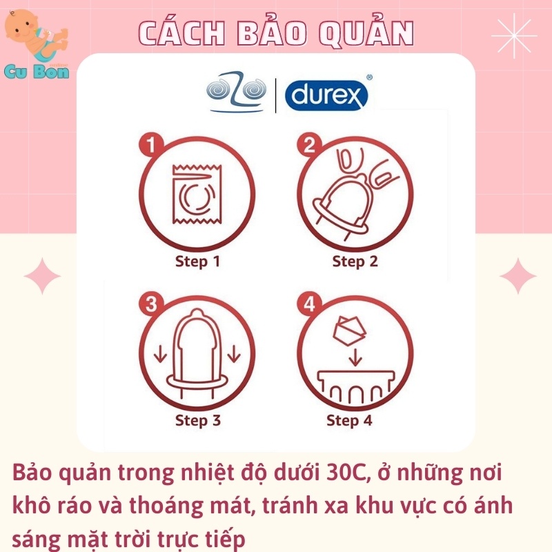 Bao Cao Su Durex fetherlite Siêu Mỏng kéo dài thời gian quan hệ 30 Chiếc/Hộp Hàng Nội Địa úc cảm nhận sự chân thực