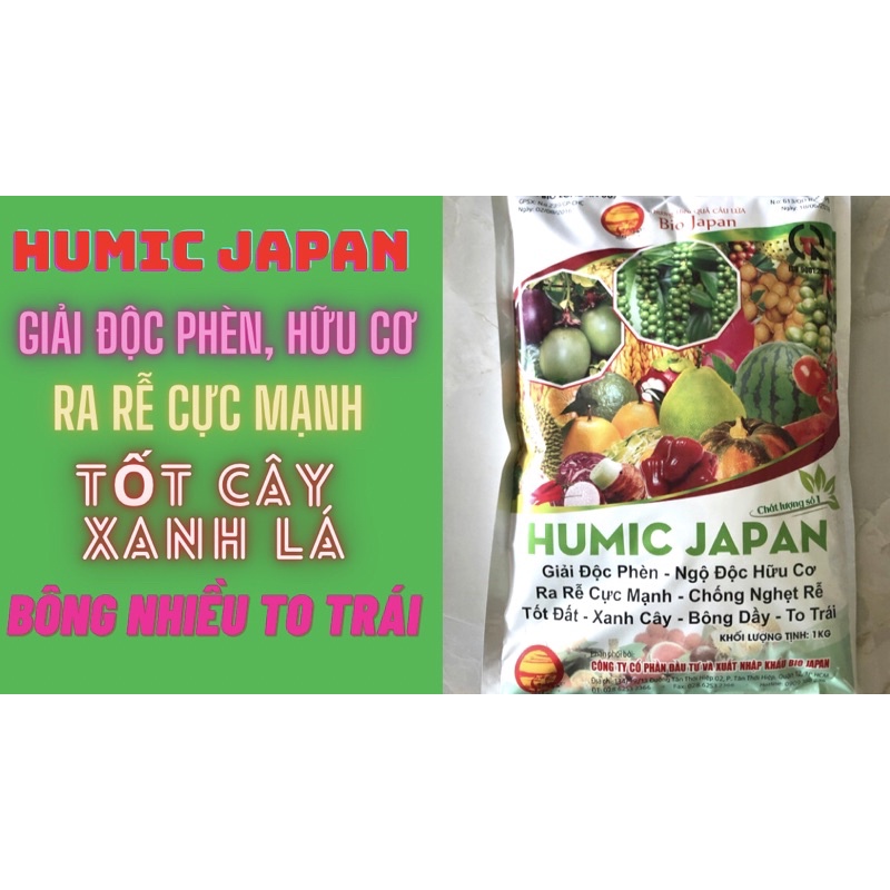 Humic japan loại 1 ký. Hàng chính hãng Quả Cầu Lửa
