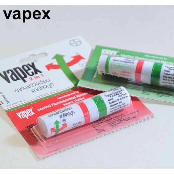 Ống Hít Thông Mũi Vapex HR Bayer Thái Lan