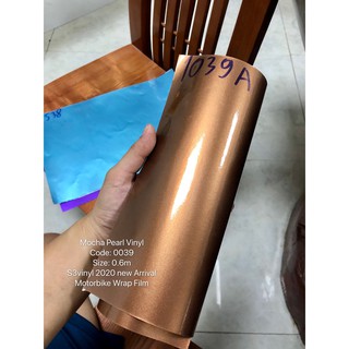 Decal xe máy nâu cà phê