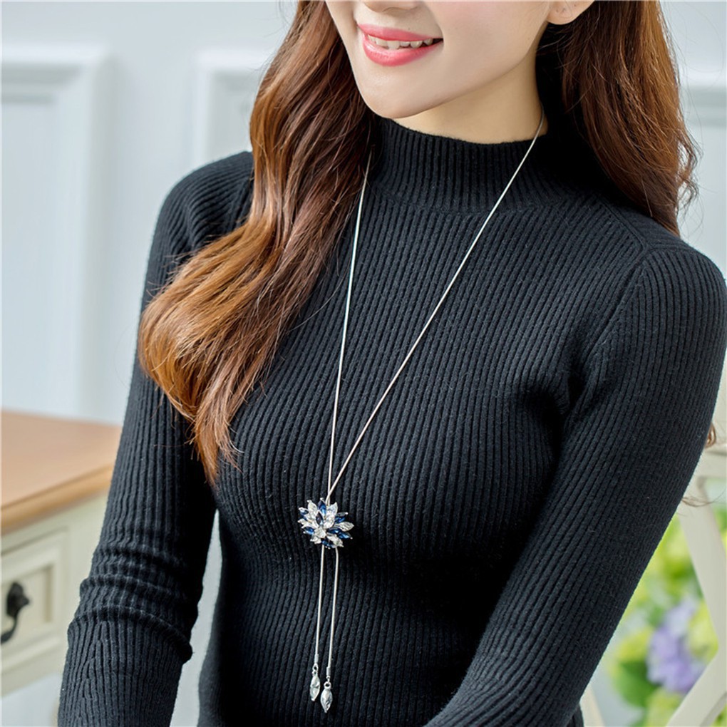 Mặt dây chuyền hợp kim thiết kế bông tuyết thanh lịch và quyến rũ