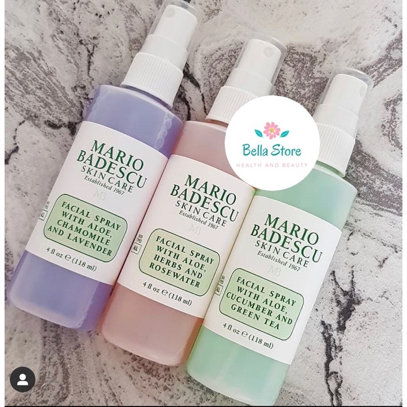 Toner Dạng Xịt Mario Badescu Facial Spray