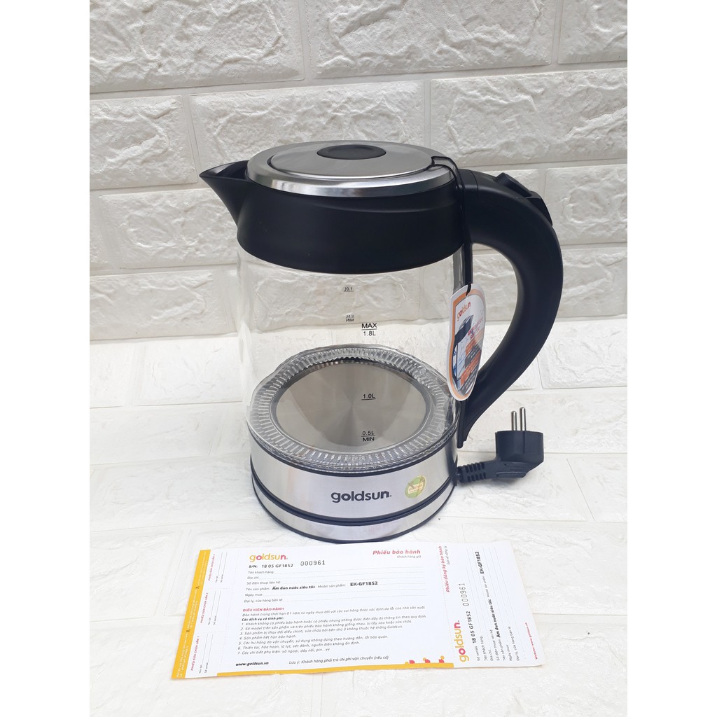 Ấm siêu tốc Goldsun EK-GF1852G 1.8L