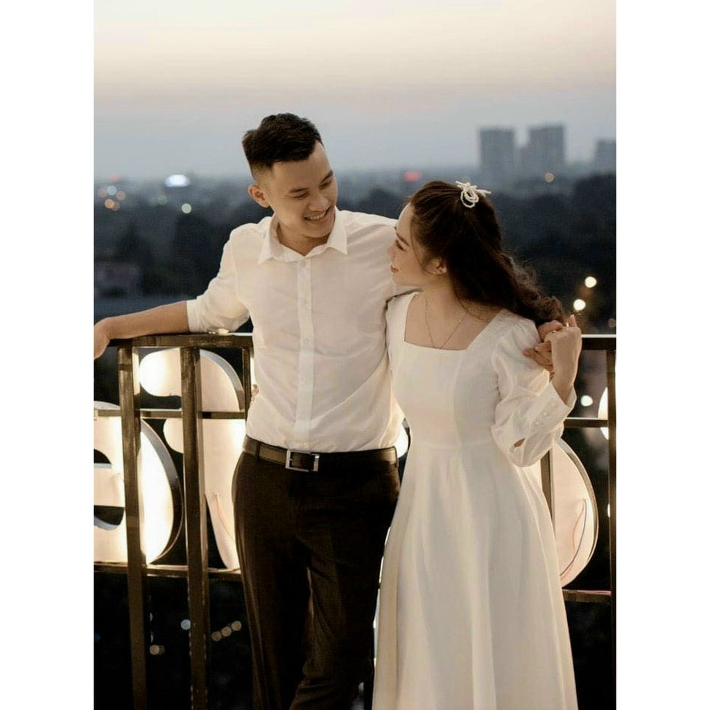 Đầm Chụp Kỉ Yếu Maxi Xoè Cổ U Vintage Dáng Dài, Đầm Dự Tiệc Cô Dâu, Chụp Ảnh Cưới | BigBuy360 - bigbuy360.vn