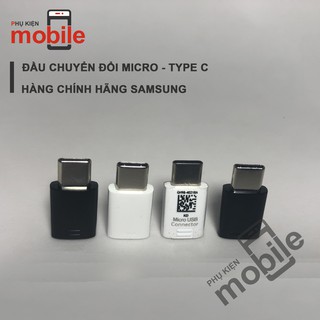 Đầu cáp chuyển đổi OTG Micro Type C, chính hãng Samsung