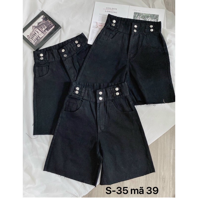 Quần ngố jean nữ Ms39 ✈️FREESHIP✈️ quần ngố jean nữ size đại lưng cao màu đen kiểu hàng VNXK thời trang Bigsize 2KJean