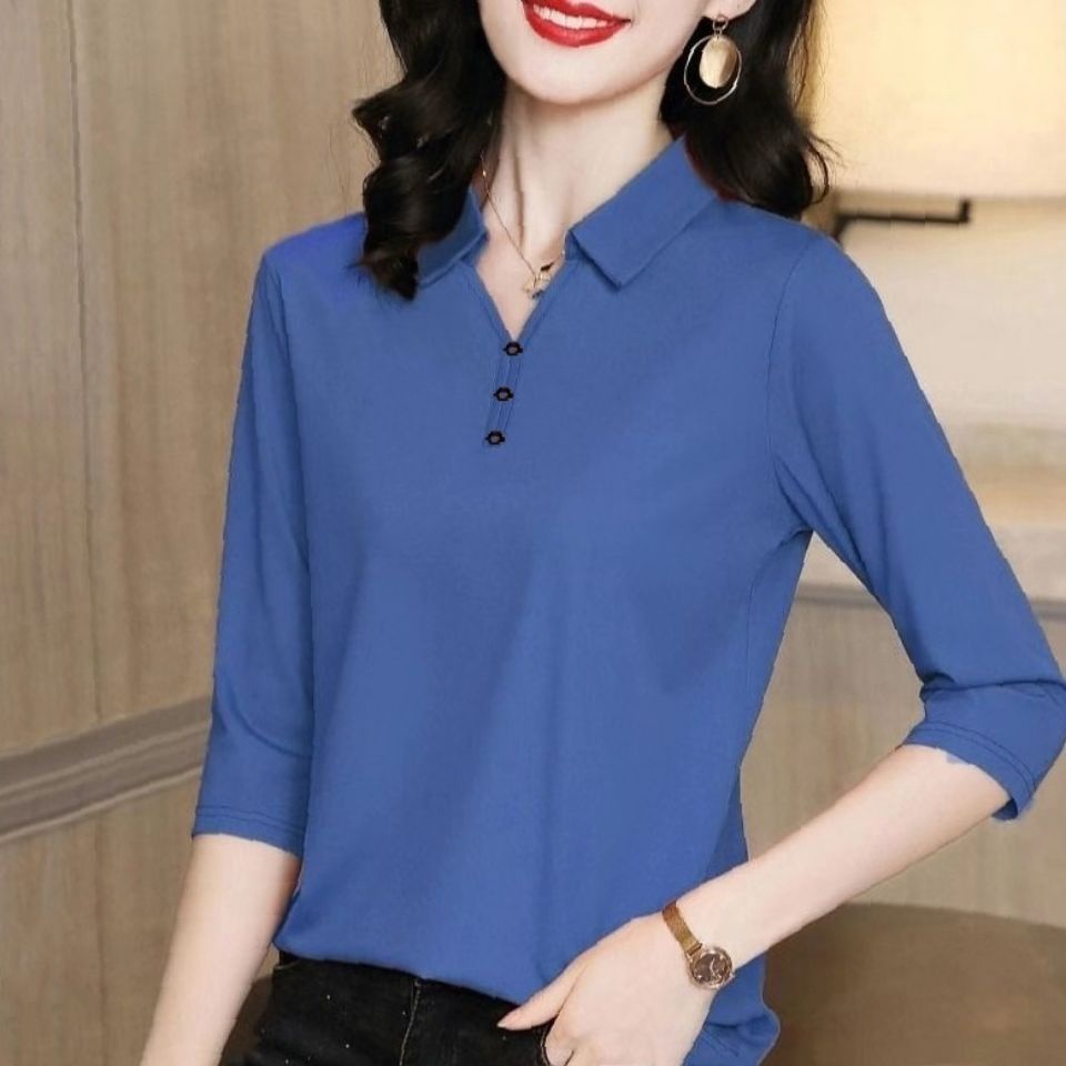 Áo polo tay lửng thời trang dành cho nữ