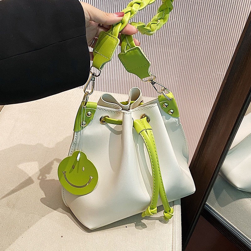 IELGY Túi Đeo Vai Màu Sắc Tương Phản Thời Trang Cho Nữ