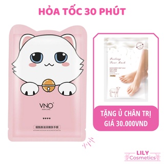 Mặt Nạ Ủ Tay Phối Hoạ Tiết Chân Mèo Giúp Dưỡng Ẩm Và Dưỡng Da Tẩy Tế Bào Da Chết Bảo Vệ Da Chống Lão Hóa Da