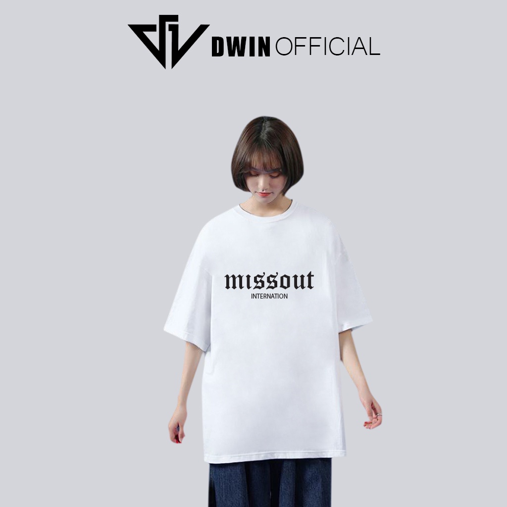 Áo thun unisex missout thời trang DWin basic tee phông trơn nam nữ tay lỡ oversize form rộng