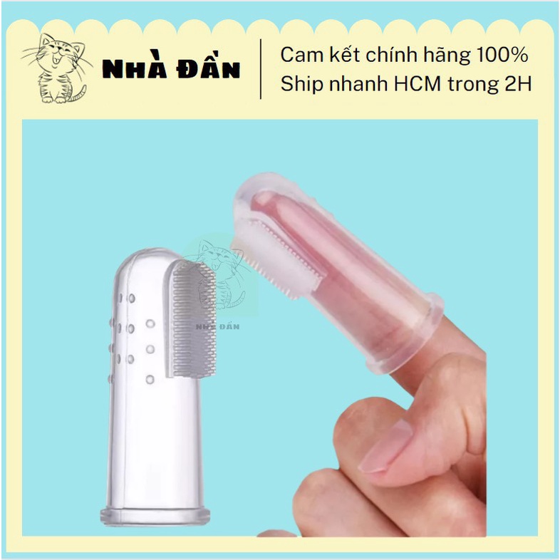 Bàn chải răng silicon cho chó mèo