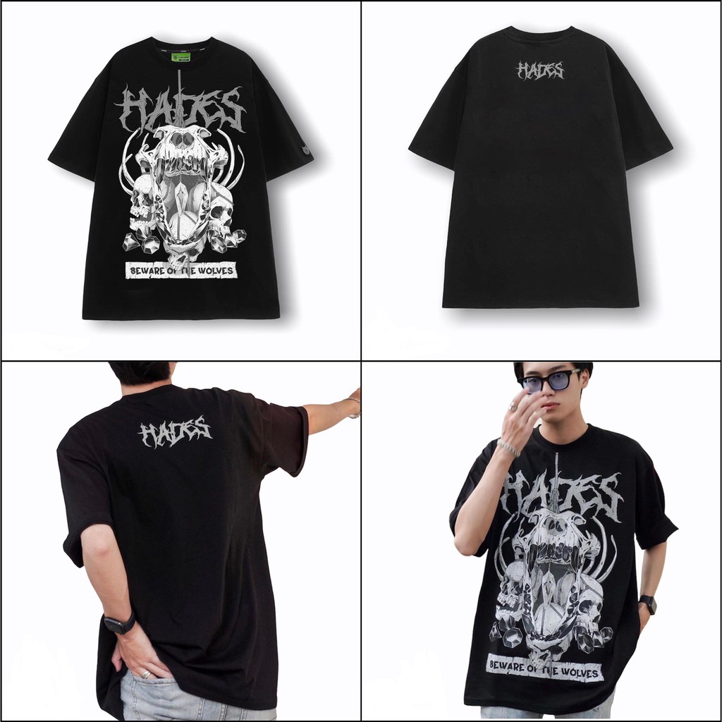 [Mã FATHANG5 giảm 10K đơn 50K] Áo Thun HADES Xương form unisex ( kèm ảnh thật- đầy đủ tem tay- mạc áo) | BigBuy360 - bigbuy360.vn