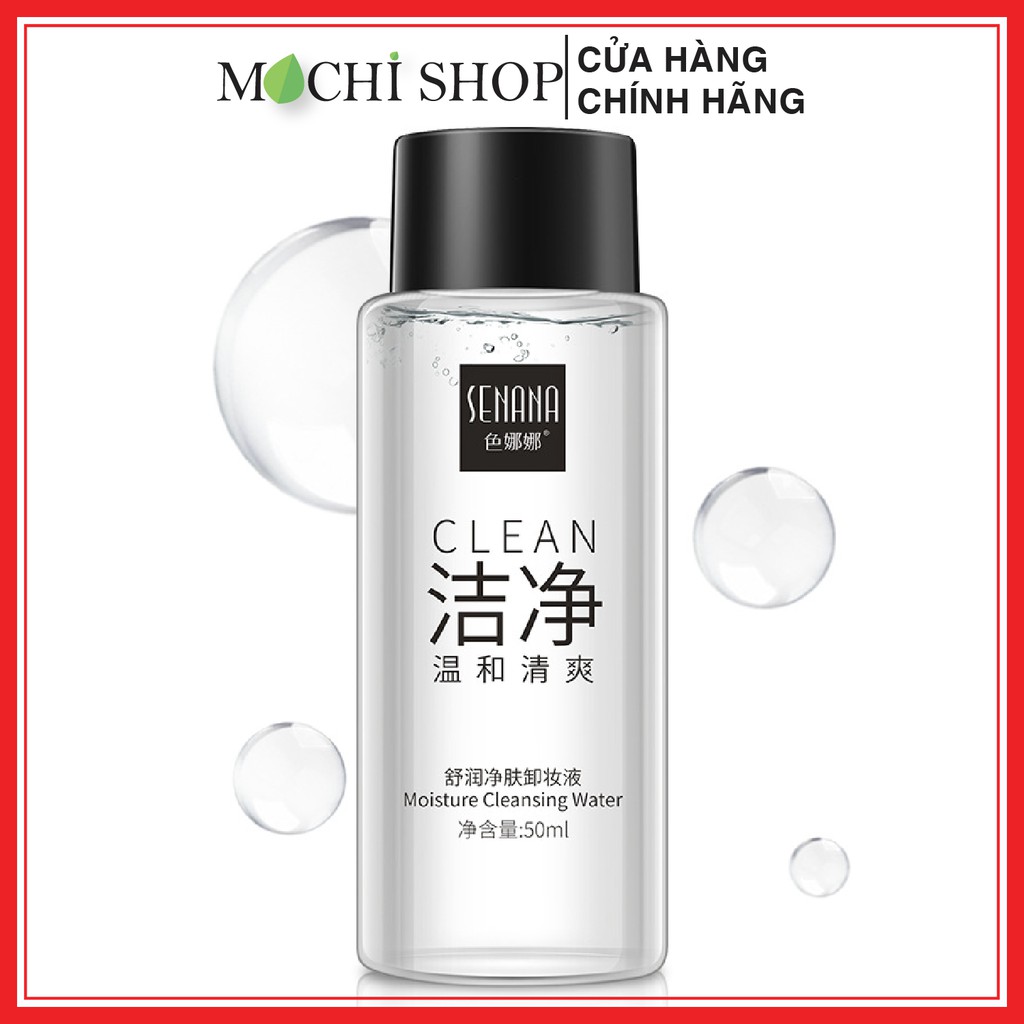Nước Tẩy Trang Dịu Nhẹ Sạch Sâu Clean Senana 50ml Dưỡng Ẩm, Se Khít Lỗ Chân Lông Nội Địa Trung Chính Hãng - MOCHI SHOP | BigBuy360 - bigbuy360.vn