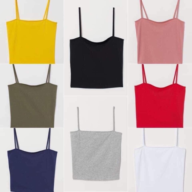 Áo 2 dây hm auth size xs new tag màu trắng