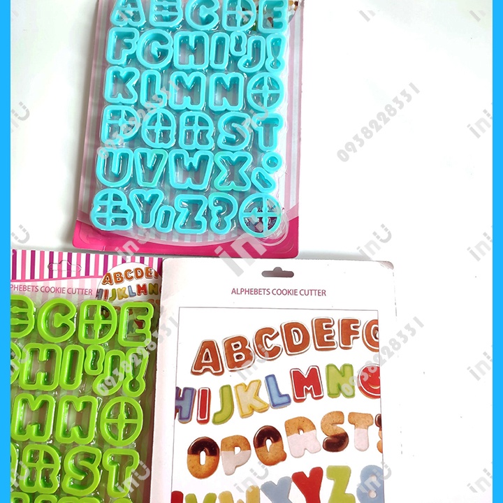 HCM -  Bộ 34 khuôn cutter chữ cái và ký tự