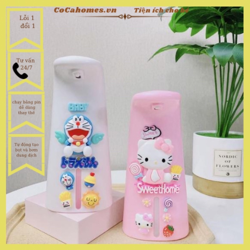 Máy tự động tạo bọt và bơm nước rửa tay thông minh kèm stick cho bé yêu