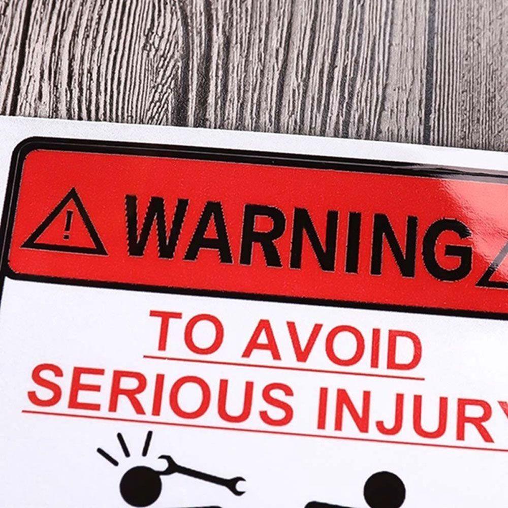 DARNELL Bộ 2 Sticker Phản Quang Cảnh Báo Tránh Va Đập Cho Xe Hơi