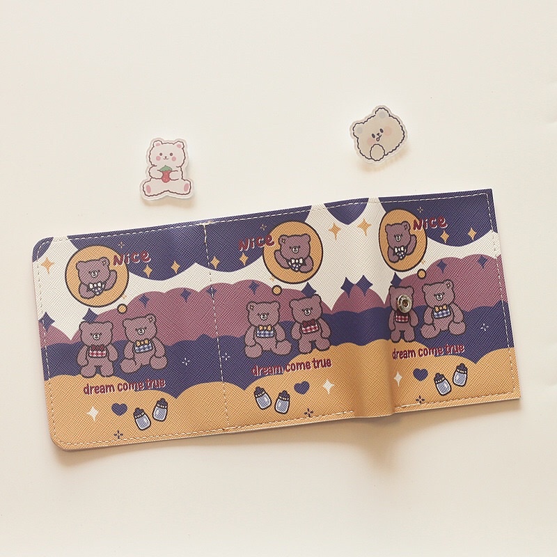 Ví gập ví cầm tay nữ sinh tiện lợi