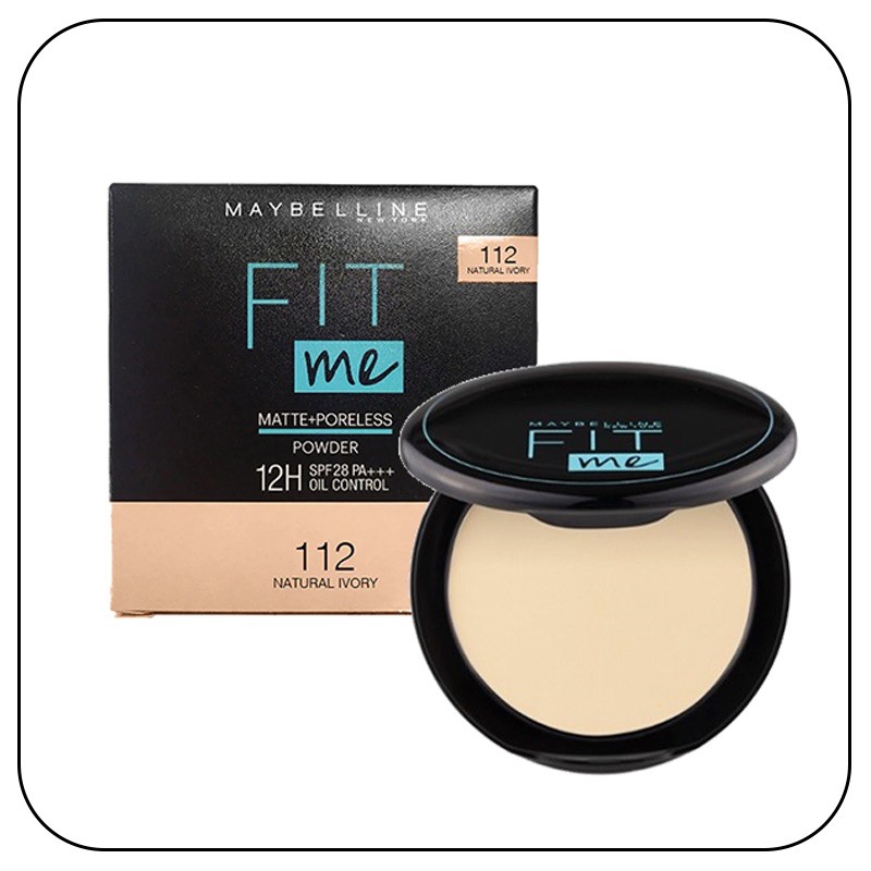 [AUTH] Phấn phủ kiềm dầu 12H Maybelline Fit Me Matte Poreless Powder. Có Sẵn