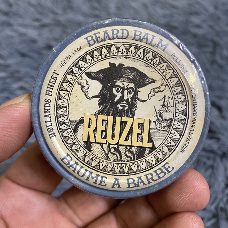 Sáp vuốt chăm sóc và tạo kiểu râu Reuzel Wood &amp; Spice Beard Blam 35gr