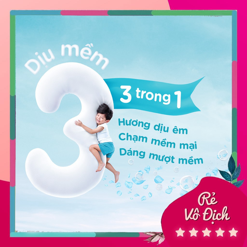 ( Hàng mới về ) Nước xả vải Downy Hương Nước Hoa túi 3.5L (mới) b225