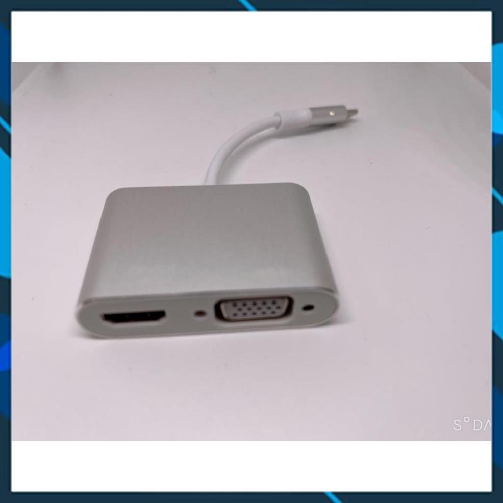 Cáp chuyển USB Type-c ra cổng HDMI/ VGA/ USB và cổng sạc hỗ trợ chế độ Dex - UHV41160