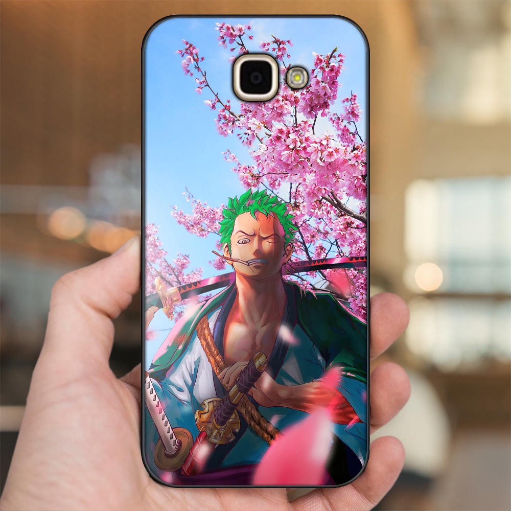 Ốp lưng Samsung A9 Pro viền đen in hình Zoro One Piece