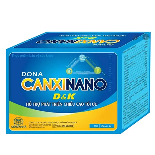Dona Canxinano D&amp;K- Hỗ trợ phát triển chiều cao, giúp hạn chế hiện tượng còi xương, hỗ trợ miễn dịch và tiêu hóa