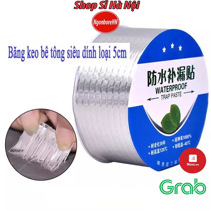 Keo chống thấm dán siêu dính chống nước rò vào vết nứt khe hở mái tôn tiện lợi rộng 5cm GD142